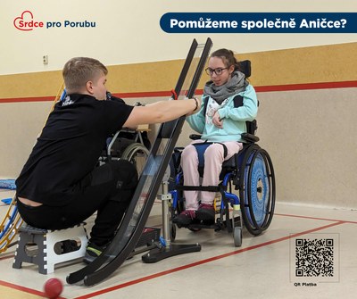 Charitativní sbírka Srdce pro Porubu pomáhá Aničce. Foto: Martin Otipka
