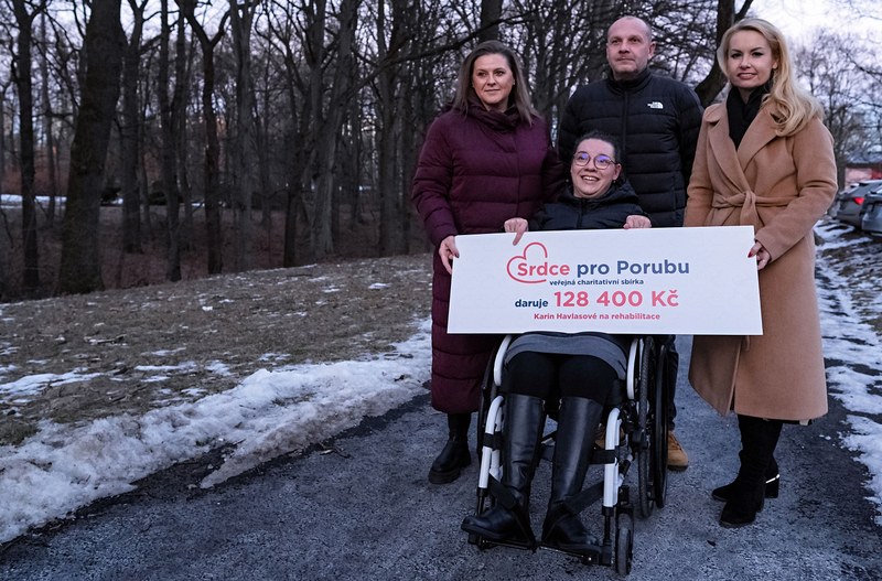 Díky sbírce může Karin rehabilitovat
