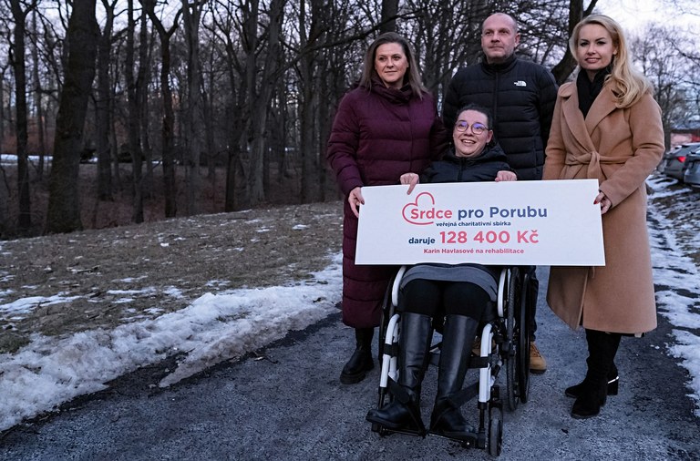 Díky sbírce může Karin rehabilitovat