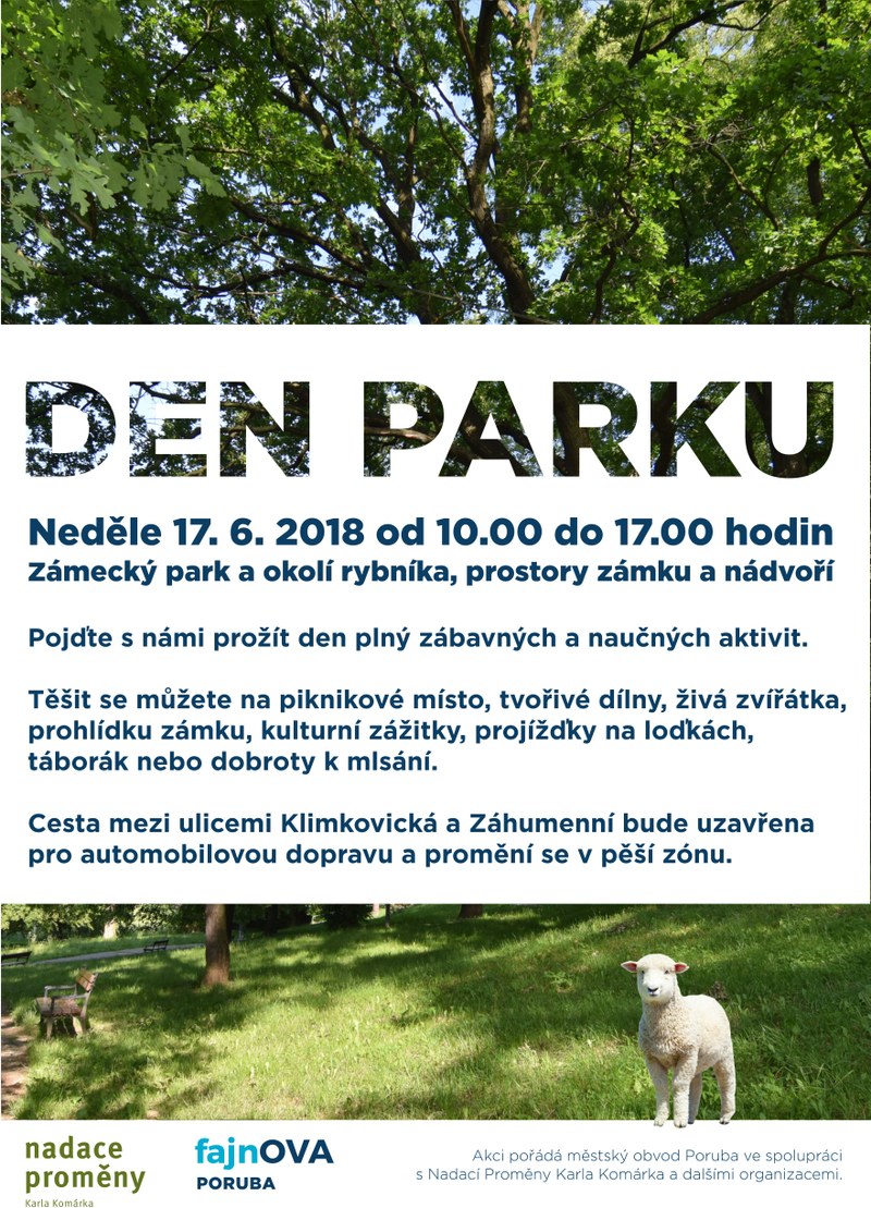 Na Dni parku se rozhodně nudit nebudete