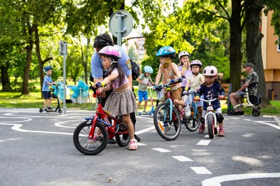K realizovaným projektům porubského participativního rozpočtu patří i dopravní hřiště na sedmém obvodu. Foto: Jiří Birke