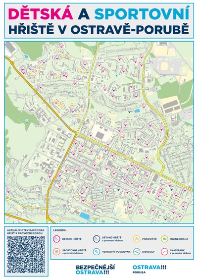 Mapa hřišť a sportovišť. Autor: Martina Mahuliaková