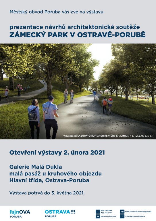 Prezentace návrhů architektonické soutěže uvidíte v Galerii Malá Dukla