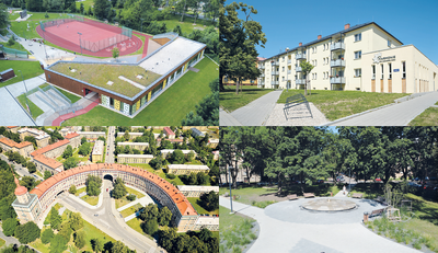 Z úkolů aktuálního strategického plánu už je hotovo např. Komunitní centrum Všichni spolu, Dům s pečovatelskou službou Harmonie, oprava Oblouku a revitalizace parku u Domu kultury Poklad. Foto: ÚMOb Poruba