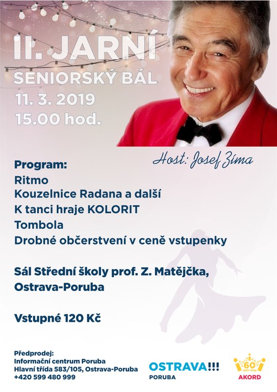 Seniorský bál bude v březnu