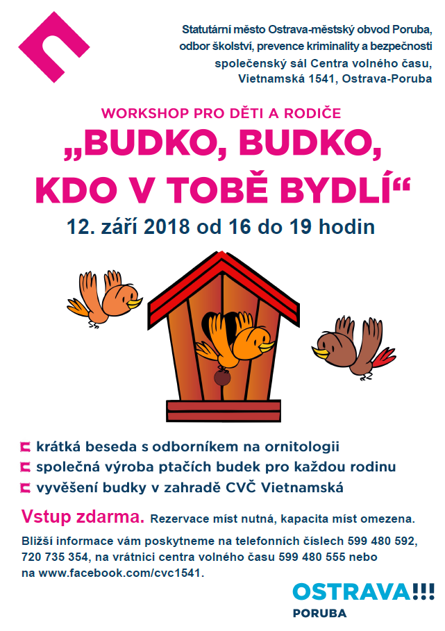 Stavět ptačí budky se naučíte v centru volného času