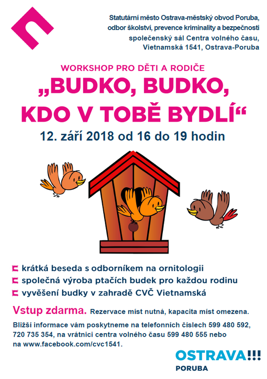 Stavět ptačí budky se naučíte v centru volného času