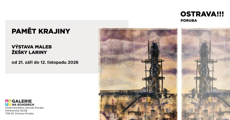 Galerie na schodech představí akvarely inspirované Ostravou i jejím okolím