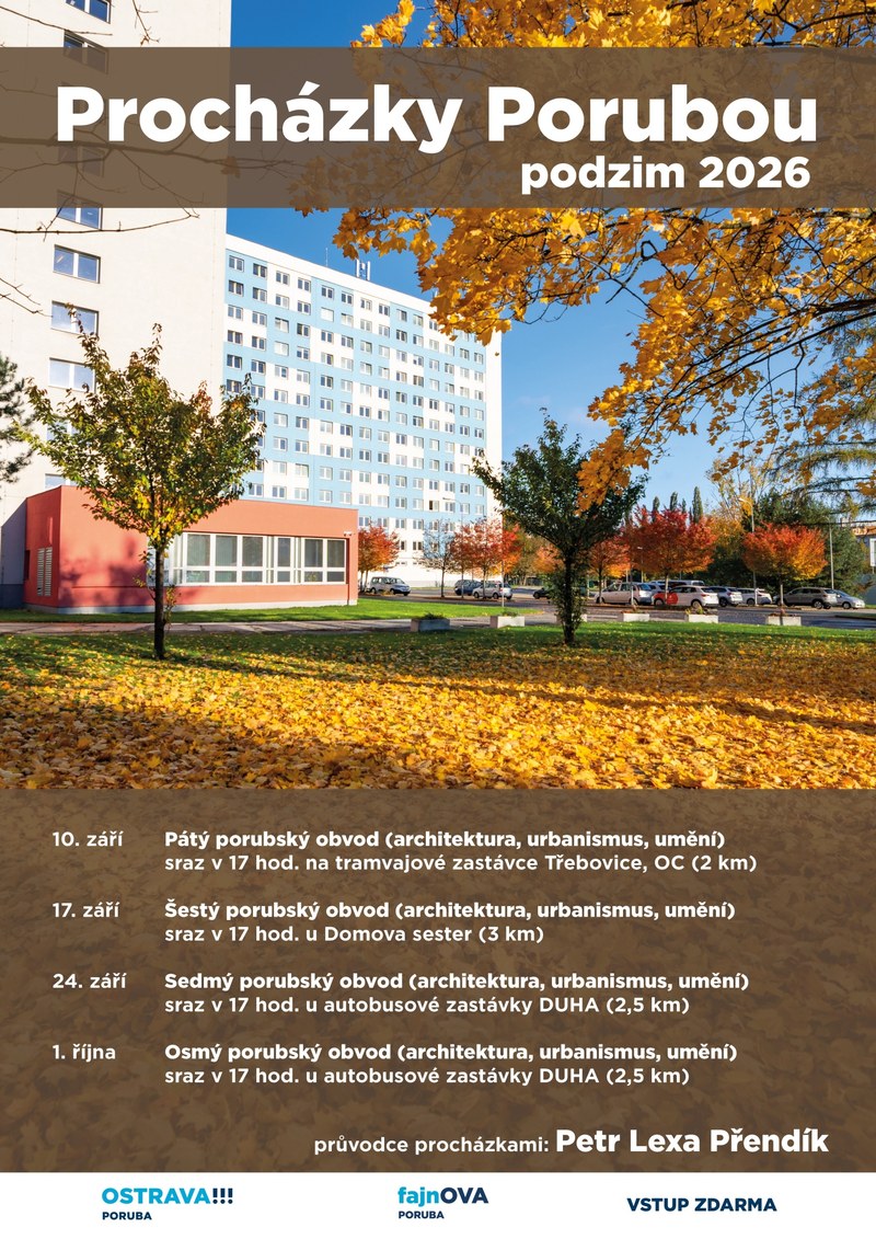 Komentované procházky Porubou pokračují i na podzim