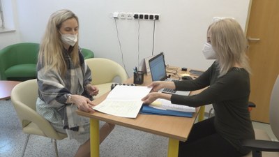 Pracoviště matriky ve Fakultní nemocnici Ostrava. Foto: TV Polar