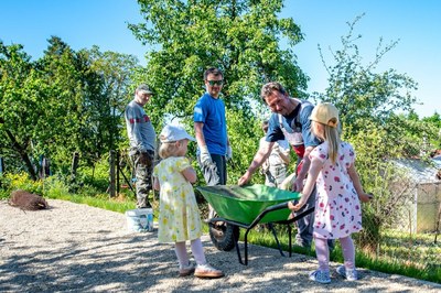 Výstavba Chodníčku do historie. Foto: Iveta Němečková