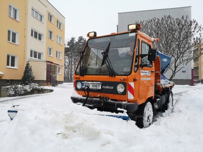 Zimní údržba v Porubě. Foto: Martin Otipka