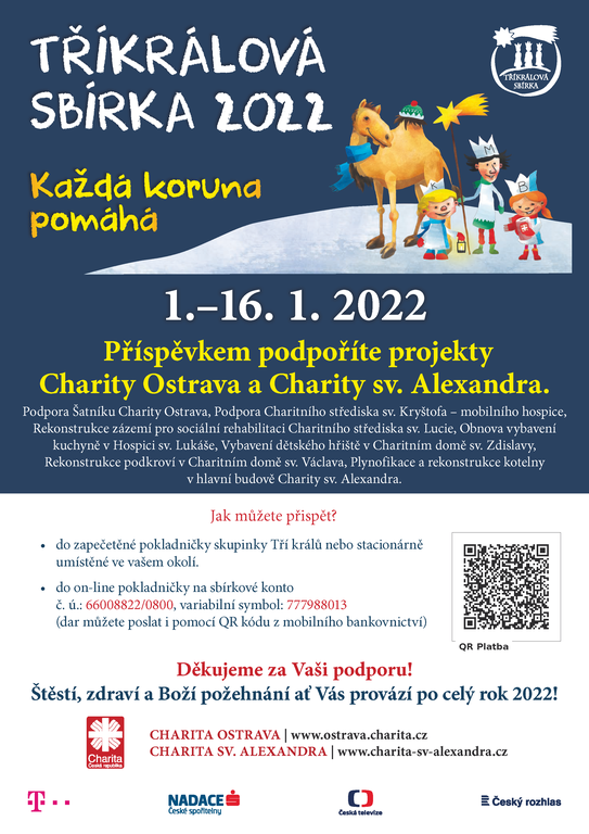 Na Nový rok začne Tříkrálová sbírka