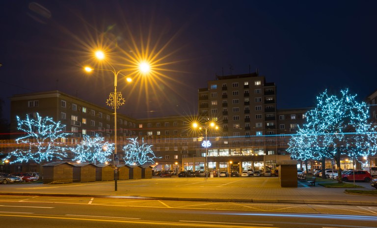 Porubu rozzářila vánoční výzdoba