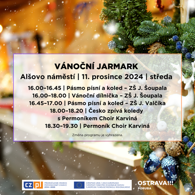 Ve středu 11. prosince budeme na Alšově náměstí zpívat koledy