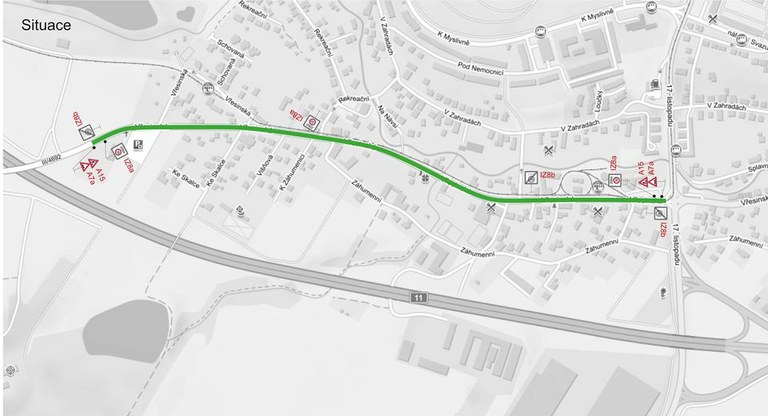 Vřesinská ulice je uzavřena