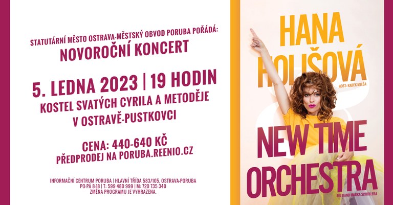 Vstupenky na novoroční koncert jsou v prodeji