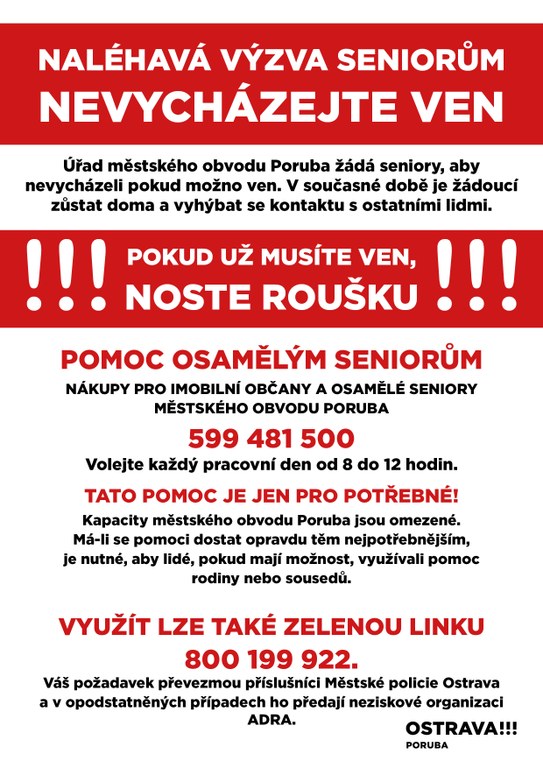 Vytištěním letáku můžete pomoct sousedům