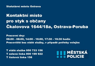 Změna pracovní doby kontaktního místa městské policie