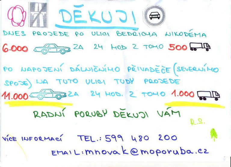 7.1.2008 – Plakátky v Porubě ironicky děkují porubským radním 