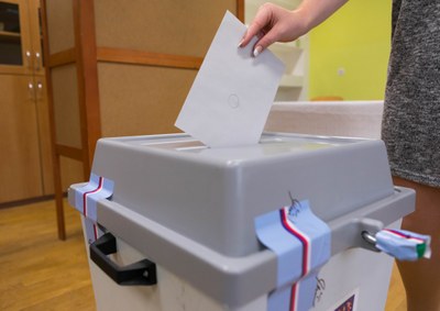 Drive-in volební stanoviště v okrese Ostrava-město