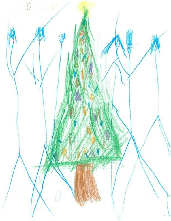 Soutěž pro nejmenší: Nakresli vánoční stromeček