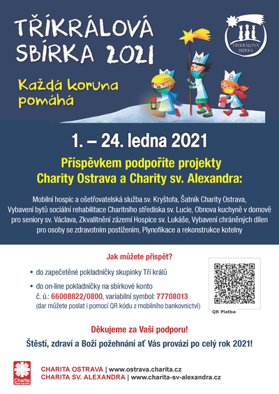 Plakát Tříkrálové sbírky 2021
