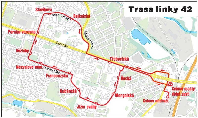 Změny v hromadné dopravě v době rekonstrukce Svinovských mostů