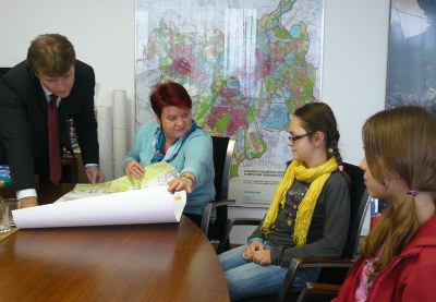 Žáci představili starostovi ekologický projekt EKOPOLIS