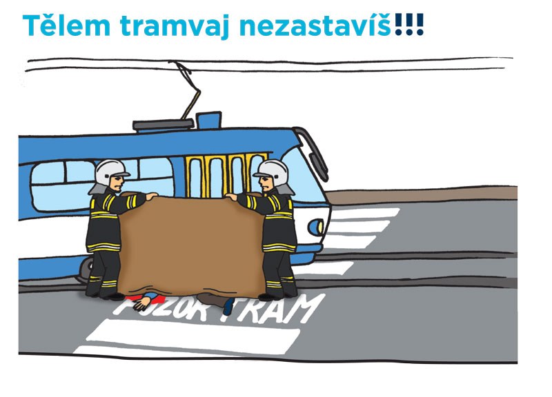 Kampaň „Tramvaj vs. chodec“ má snížit počet nehod