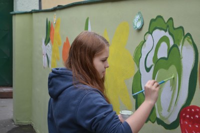 Dětské kresby oživily tržnici