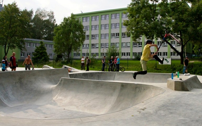 Porubský skatepark slouží od září také bikerům