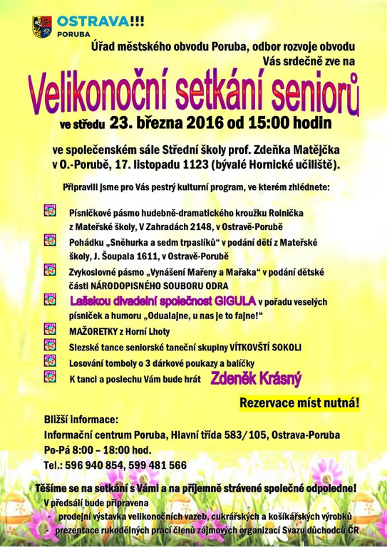 Velikonoční setkání seniorů