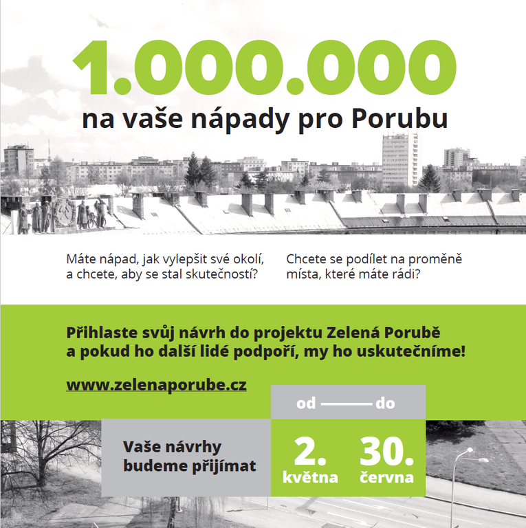 Zelená Porubě: Můžete začít podávat své návrhy