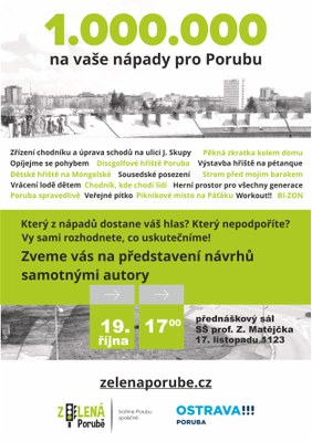 Zelená Porubě: přijďte diskutovat