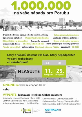Zelená Porubě: hlasování začalo!