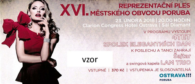 Vstupenky na ples Poruby jsou v prodeji!