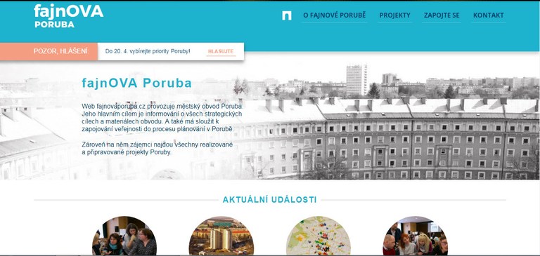 Nový web informuje o důležitých projektech Poruby