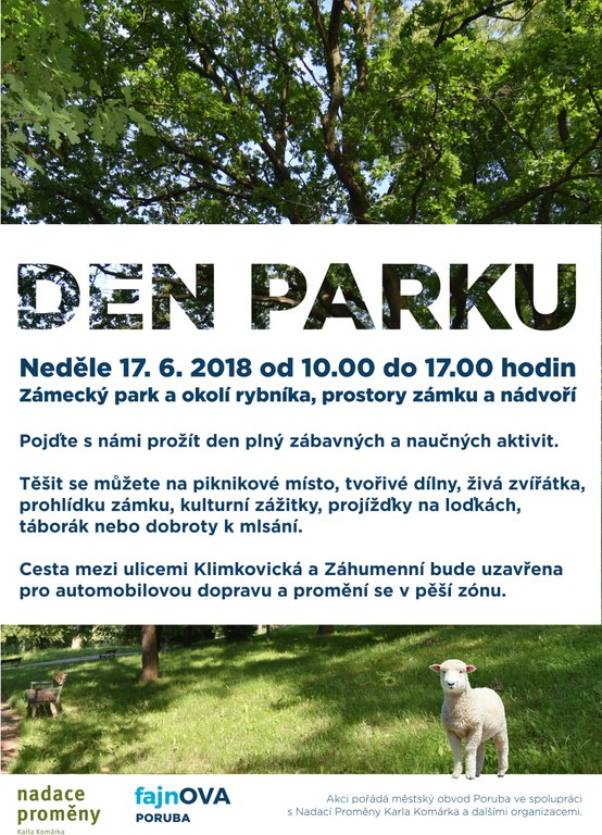 Na Dni parku se rozhodně nudit nebudete