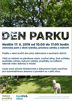 Na Dni parku se rozhodně nudit nebudete