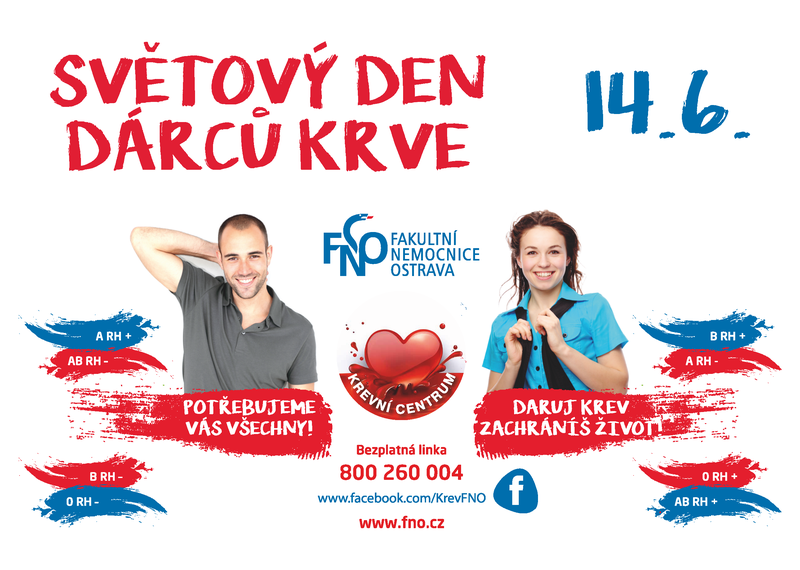 V krevním centru oslaví Světový den dárců krve