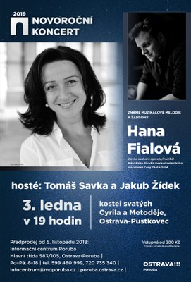 Na novoročním koncertu zazpívá Hana Fialová