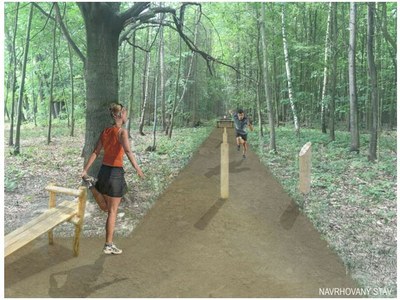 Běžecký okruh u hvězdárny 