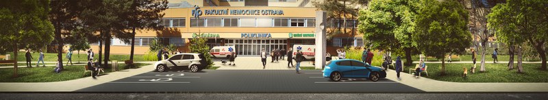 Prostor před poliklinikou se výrazně promění 
