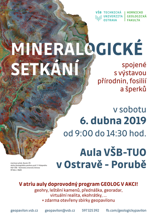 Mineralogické setkání v aule VŠB-TUO