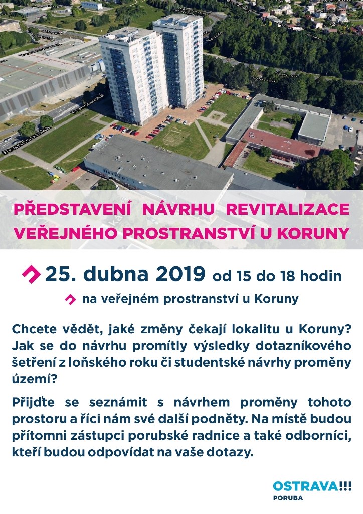 Představení návrhu na proměnu prostoru u Koruny