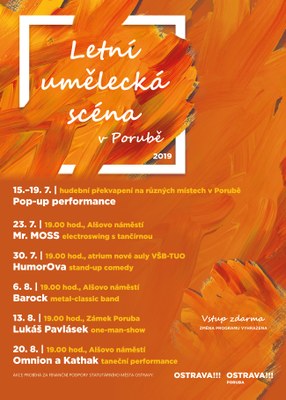 Letní umělecká scéna přinese překvapení i hodinu smíchu se známým komikem