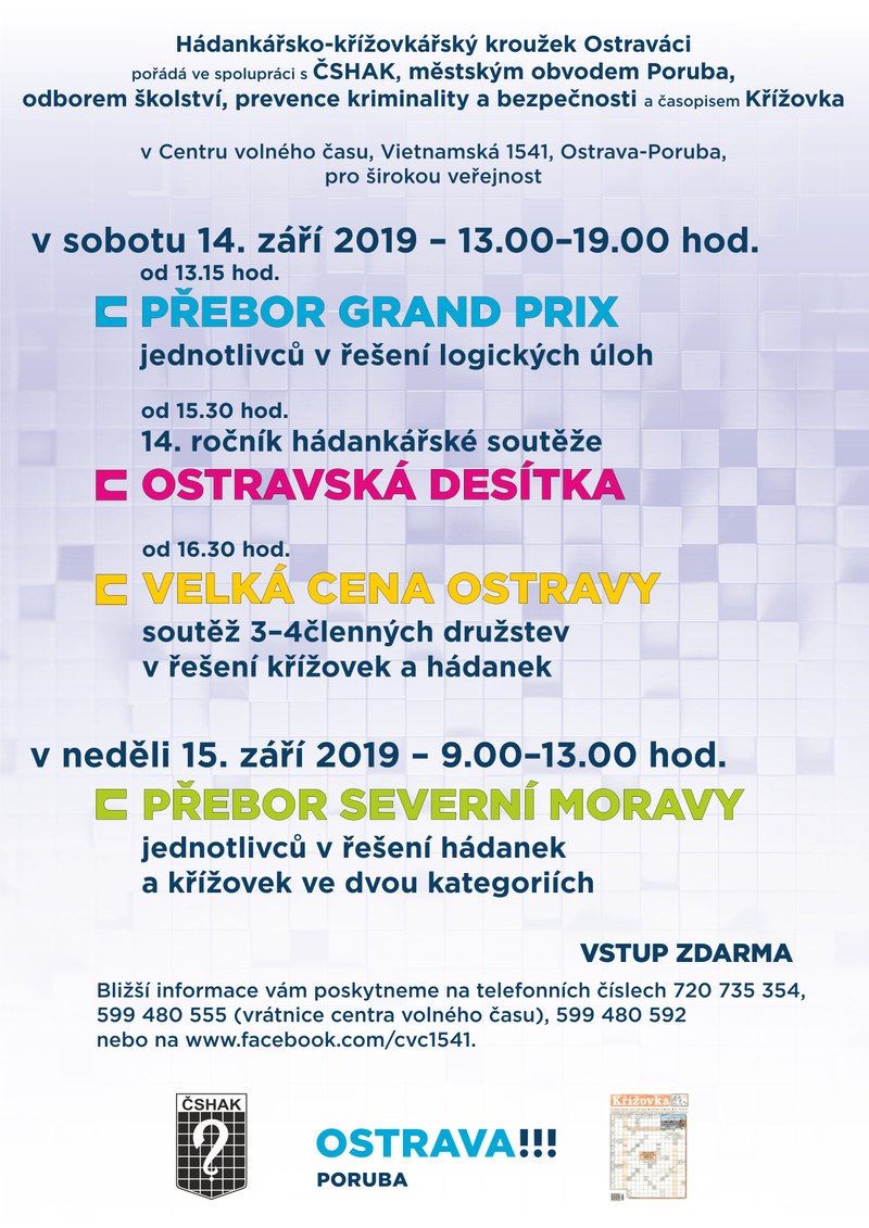 Hádanky, křížovky i logické úlohy v centru volného času
