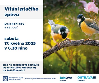 Na Vítání ptačího zpěvu se můžete vydat 17. května