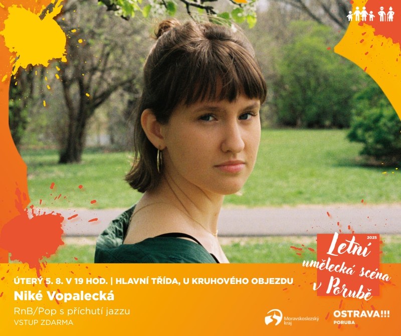Niké Vopalecká vystoupí na Letní umělecké scéně v Porubě